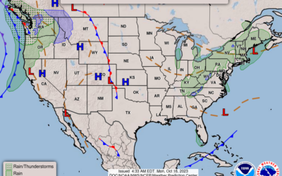 Oct. 16th; Chilly Drizzle Keeps Monday Cool