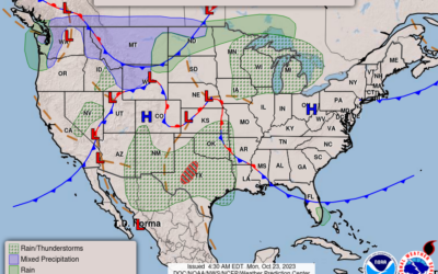 Oct. 23rd; Chilly Start to A Pleasant Fall Monday