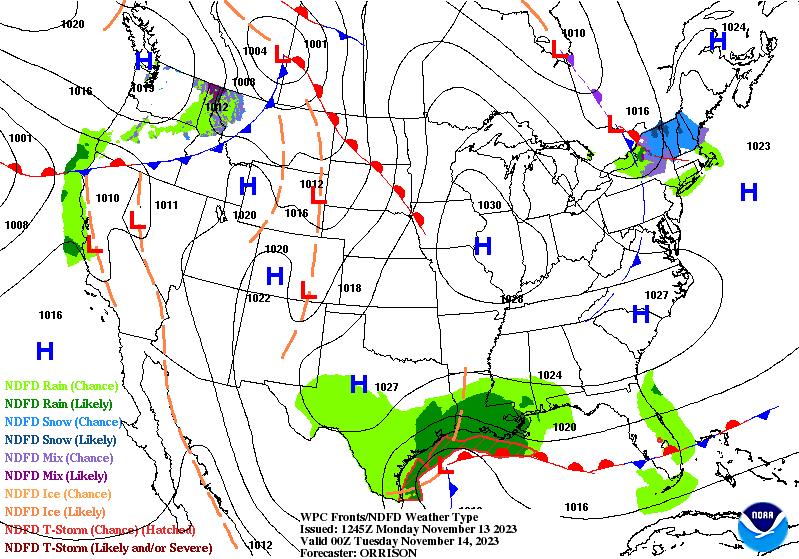 Calm, Clear Late Fall Monday for WABBLES