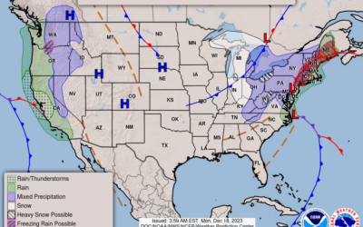 Dec. 18th; First Flurries Follow Cold Front Into WABBLES