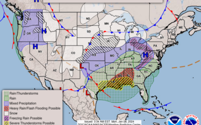 Jan. 8th; Wind and Rain Moves In Late, Flurries Possible Tuesday