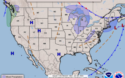 Jan. 29th; Cloudy Week is Cool to Close Out January