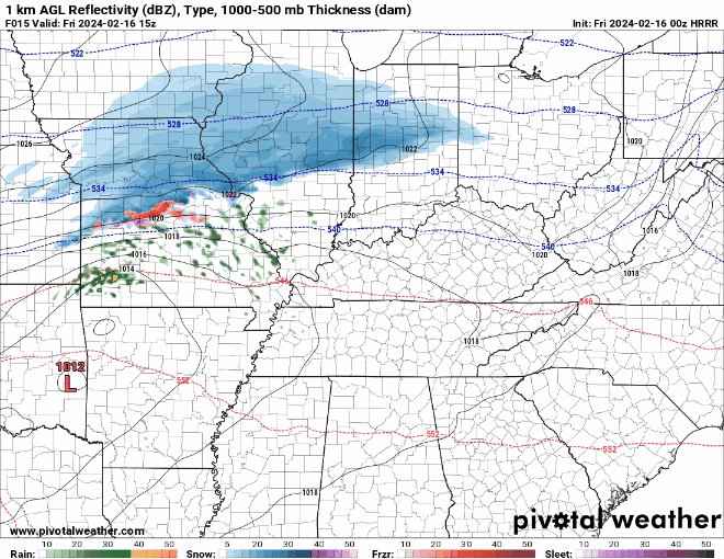The HRRR is not that bullish on our chances for a white mid-February. 
