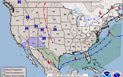 Mar. 18th; Winter’s Last Stand, Chilly Start to Spring Break