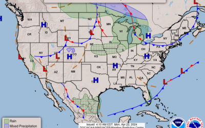 Apr. 22nd; Chilly to Start Week, Slow Warm-Up Incoming