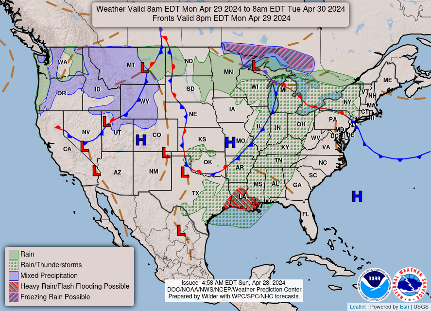 Scattered Storm Chances Closing Out April