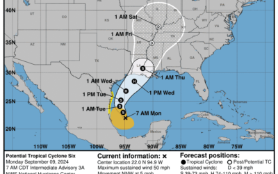 Sept. 9th; Tropical Trouble for the End of the Work Week