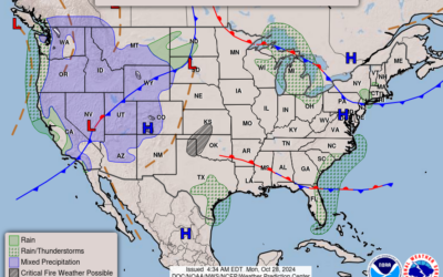 Oct. 28th; Warmer than Average Hallo-Week on the Way