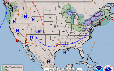 Oct. 14th; Overnight Cold Front brings A Chill to WABBLES