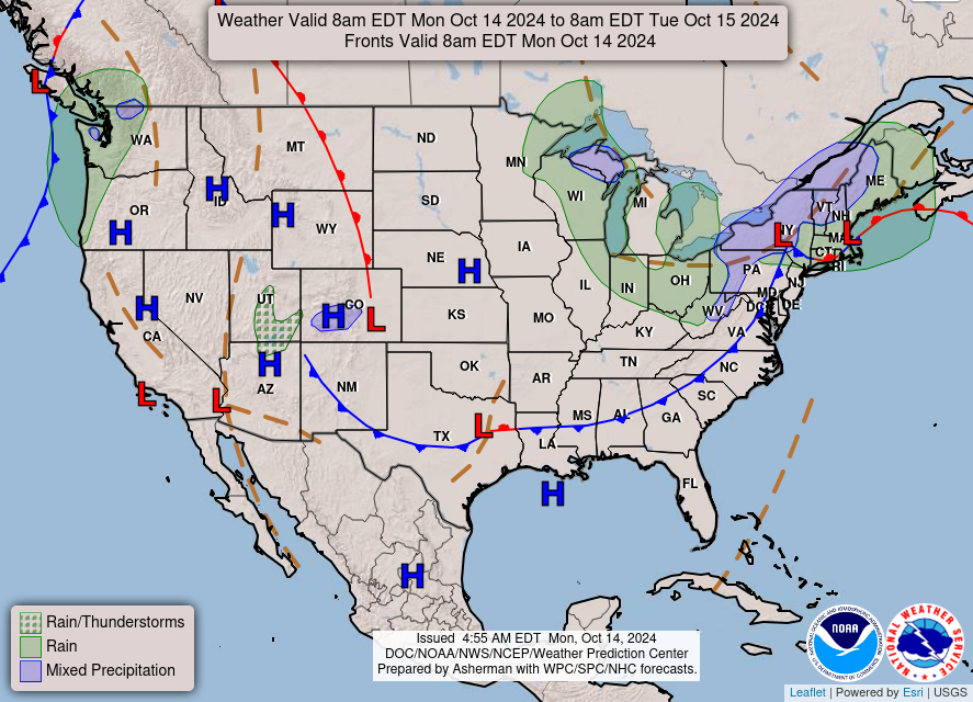 Oct. 14th; Overnight Cold Front brings A Chill to WABBLES