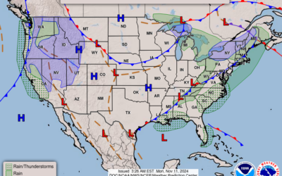 Nov. 11th; Beautiful Veterans Day Forecast for WABBLES