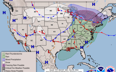 Dec. 9th; Messy Winter Precipitation Possible Thru Wednesday