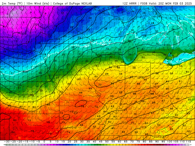 Warm Start to February, Rain Returns Wed.