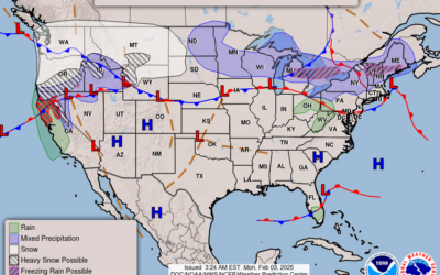 Feb. 3rd; Warm Start to February, Rain Returns Wed.